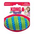 KONG Squeezz Goomz Football Dog Toy 1ea LG Sale