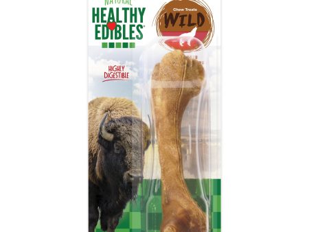 Nylabone Healthy Edibles WILD Natural Long Lasting Bison Dog Chew Treats Bison, Large Giant  Up To 50 Lbs. 1 ct Online now