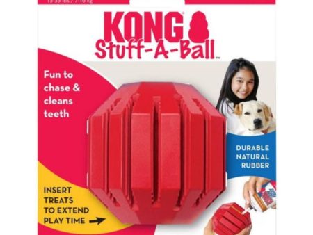 KONG Stuff-A-Ball Dog Toy Red 1ea MD For Cheap