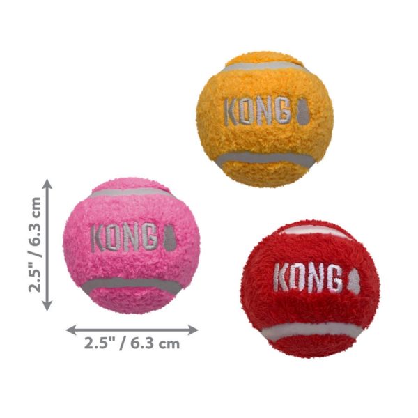 KONG Sport Softies Balls Dog Toy Assorted, 1ea MD, Bulk For Cheap