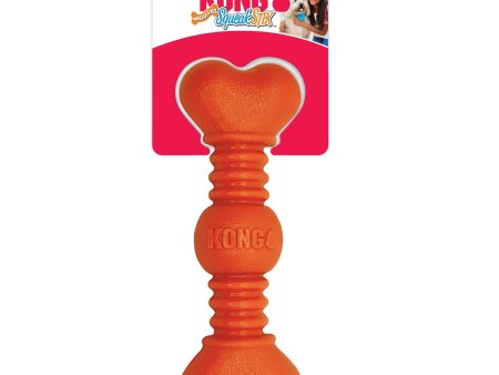 KONG SqueakStix Wigglerz Dog Toy Orange LG (2 pack) For Sale