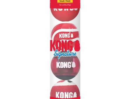 KONG Signature Ball Dog Toy Assorted 1ea SM, 4 pk Hot on Sale