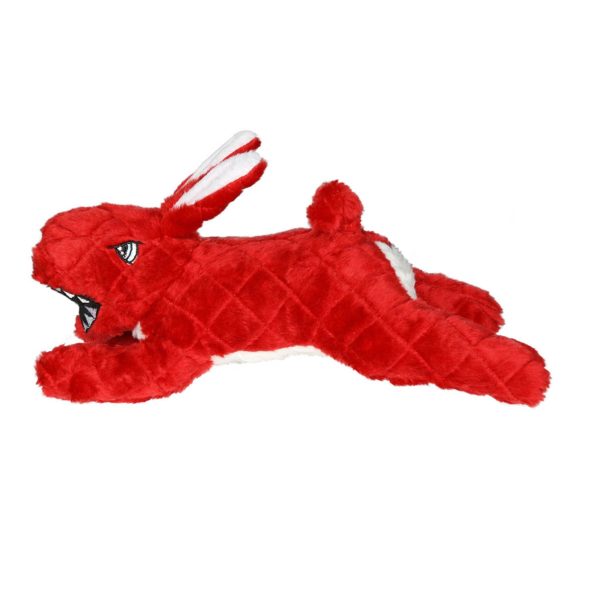 Mighty Angry Animals Rabbit Durable Dog Toy Red 1ea 12 in Supply