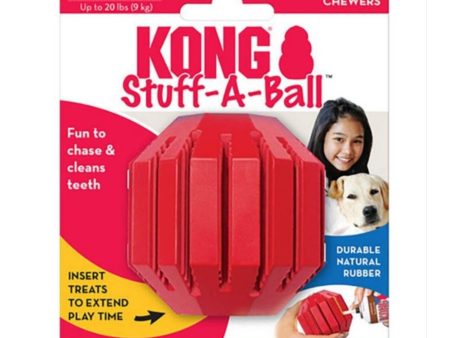 KONG Stuff-A-Ball Dog Toy Red 1ea SM, 2.5 in Online now