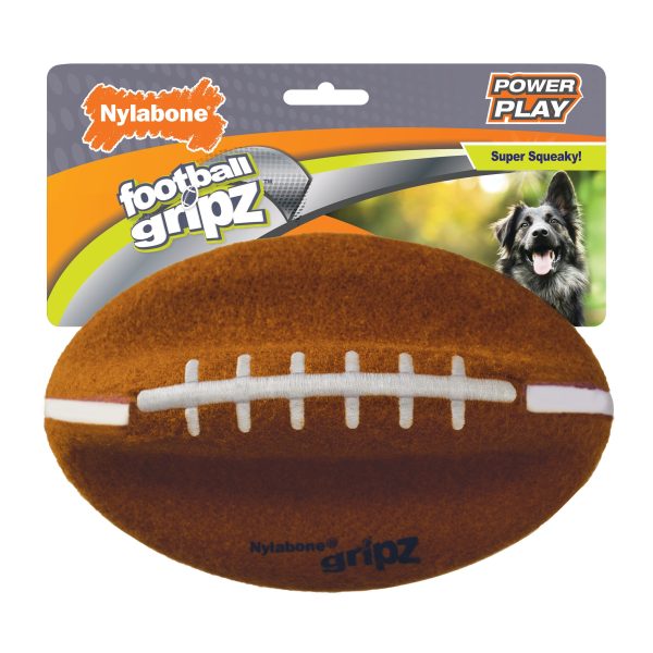 Nylabone Power Play Dog Football Gripz 1ea Large Giant - Up To 50 lb Sale