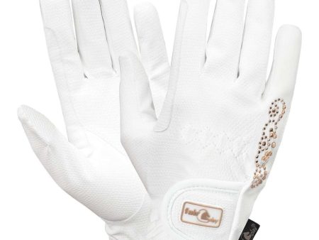 Fair Play Gants d Équitation Pammy Rosegold Blanc on Sale